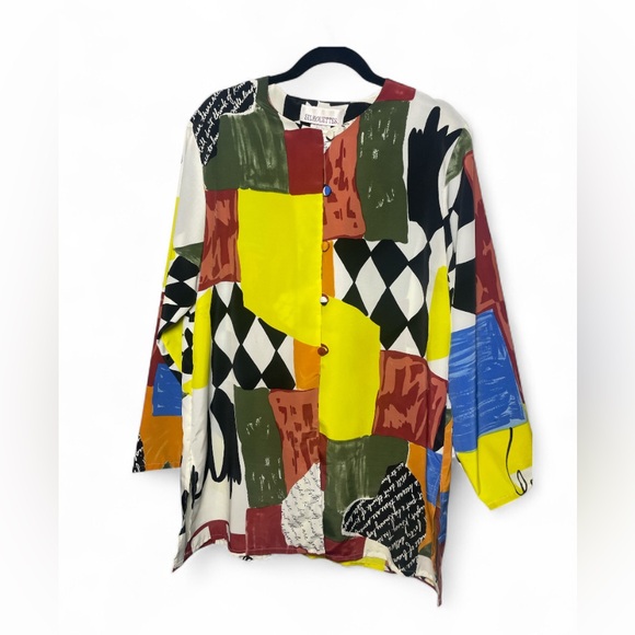 Bundle Vintage Patchwork Jacket + Wilson’s Leather Mini Skirt Outfit - Picture 3 of 9